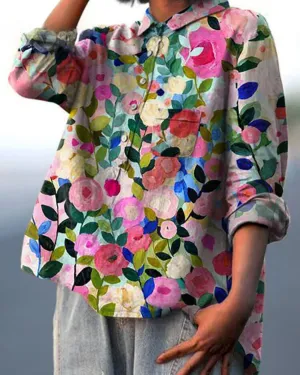1 1 FREE | Barbara - Classic floral blouse