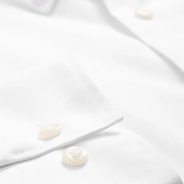 2PK White Button Down Collar Shirts