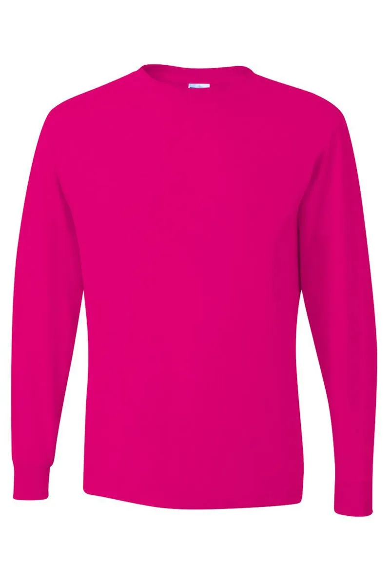 All The Hearts Mama Pink Unisex Dri-Power Long-Sleeve 50/50 Tee