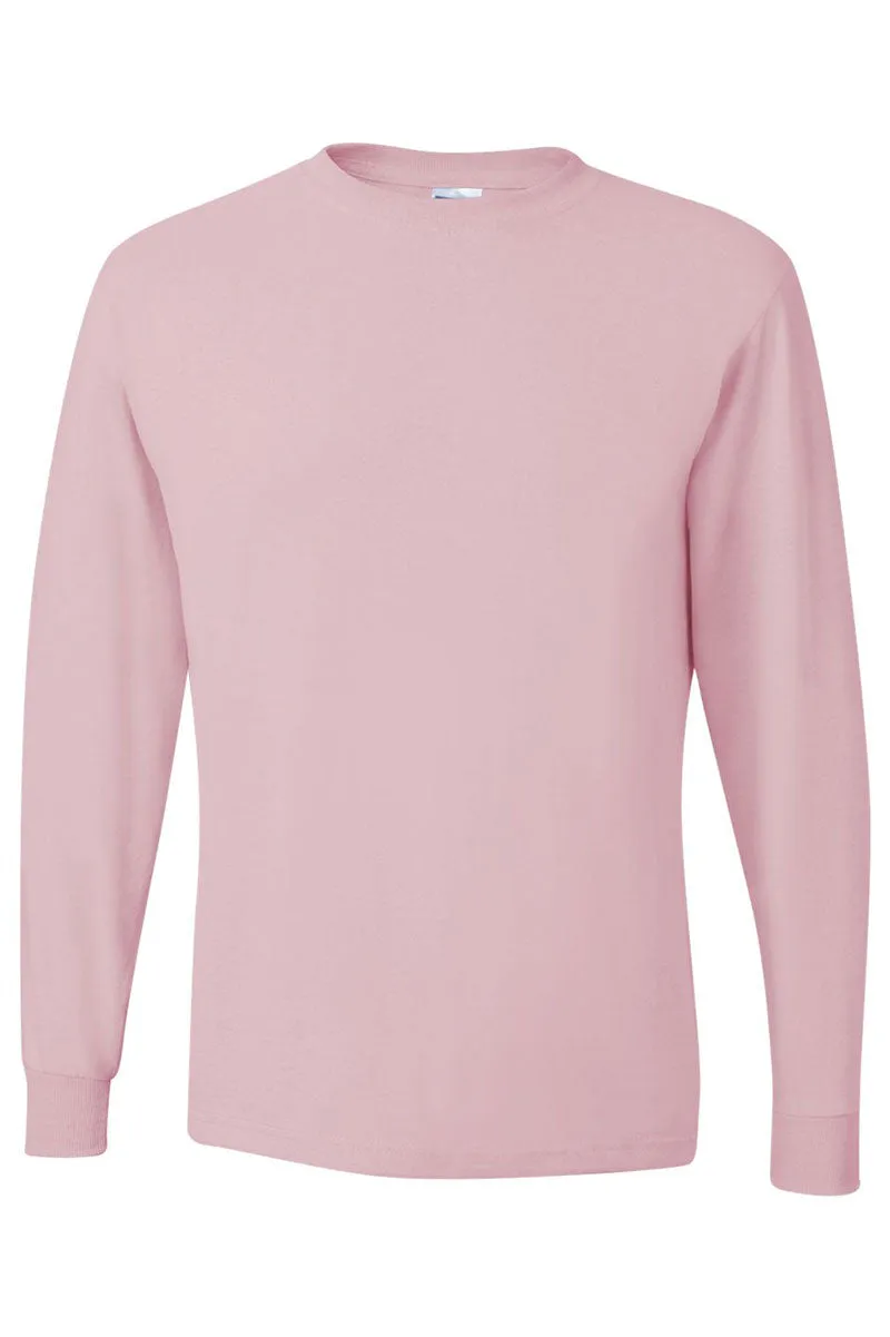 All The Hearts Mama Pink Unisex Dri-Power Long-Sleeve 50/50 Tee