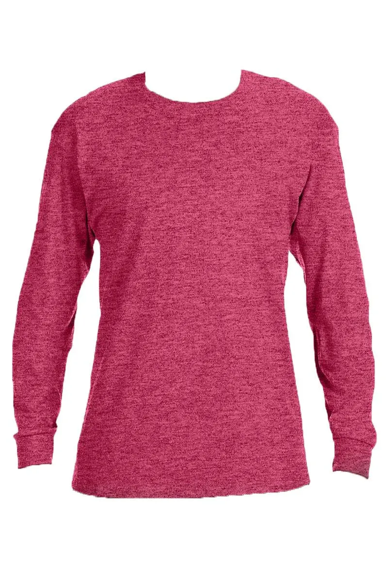 All The Hearts Mama Pink Unisex Dri-Power Long-Sleeve 50/50 Tee