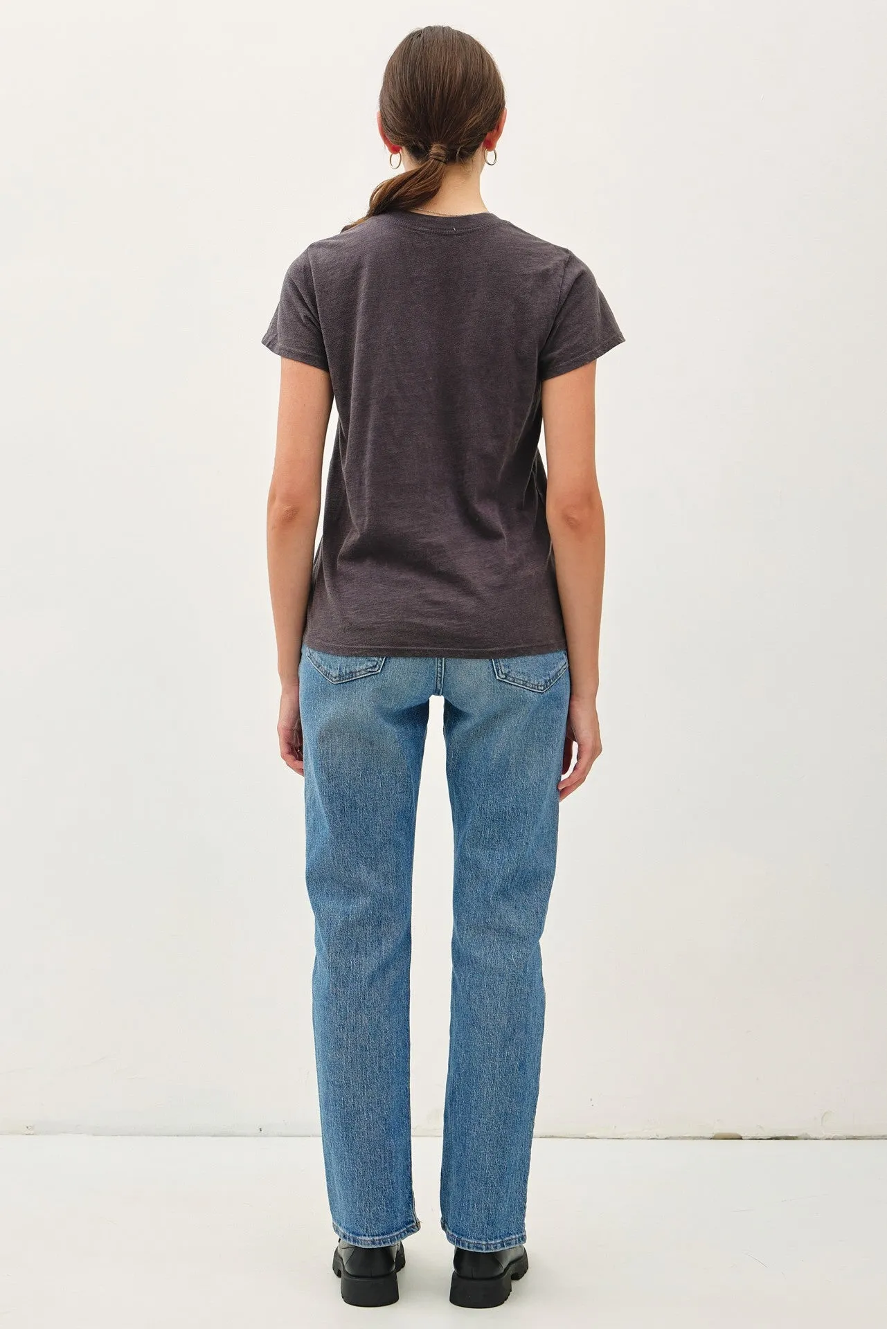 Anastasia Classic Cut Acid Wash Short Sleeve Tee