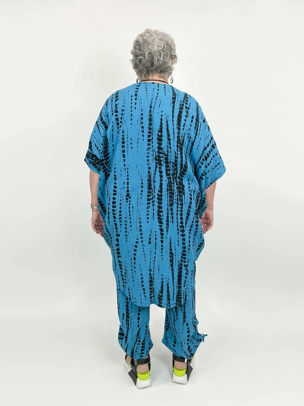 Bambu Print Gauze Annette Cardigan, Isola