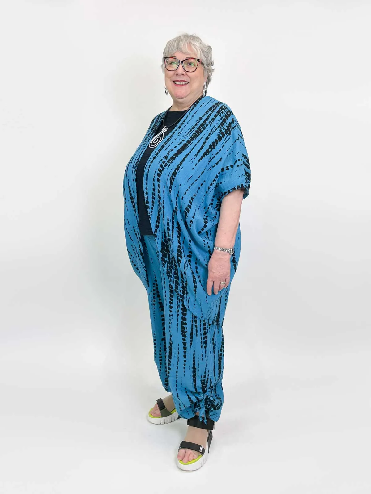 Bambu Print Gauze Annette Cardigan, Isola