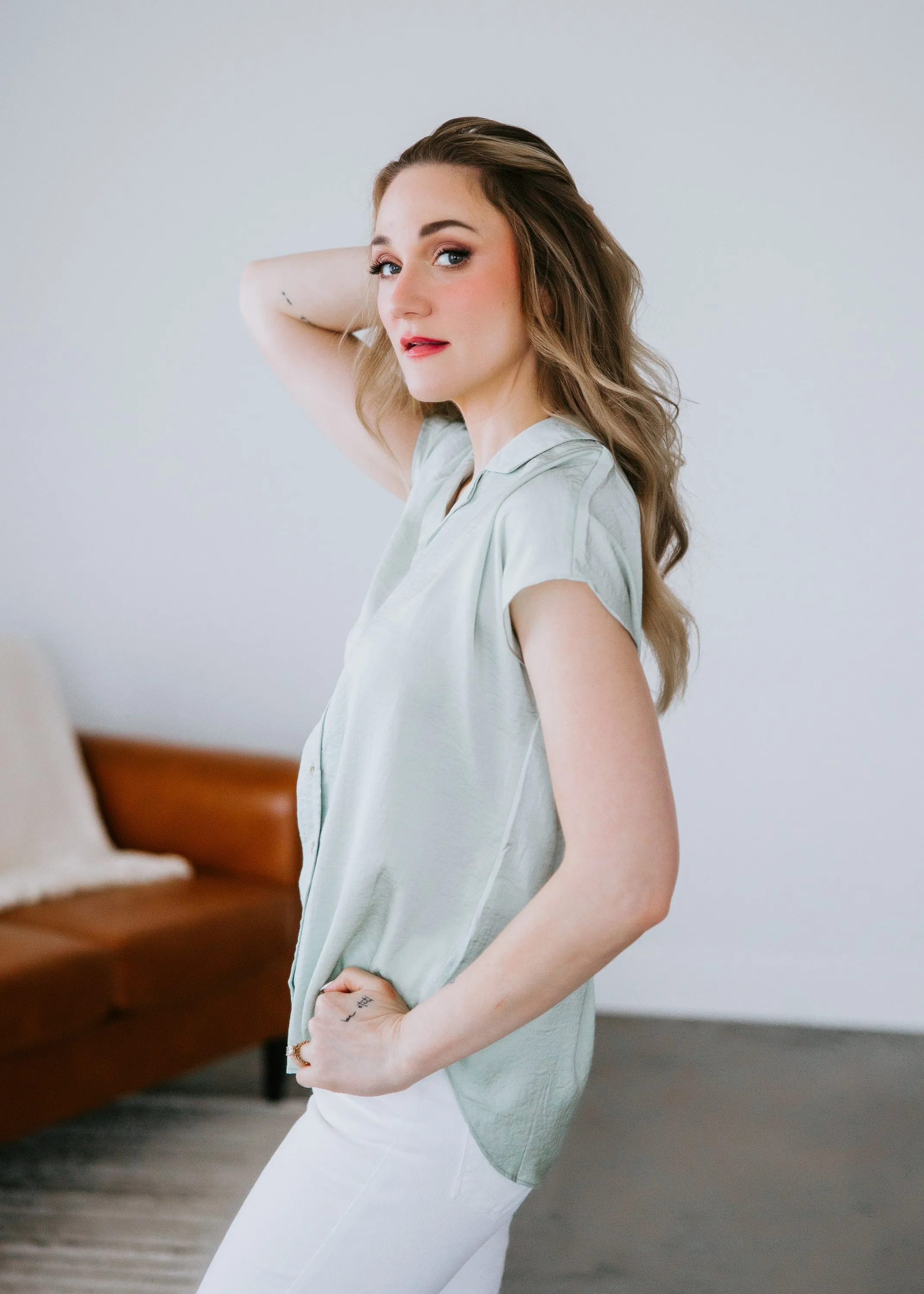 Barrie Button Up Top