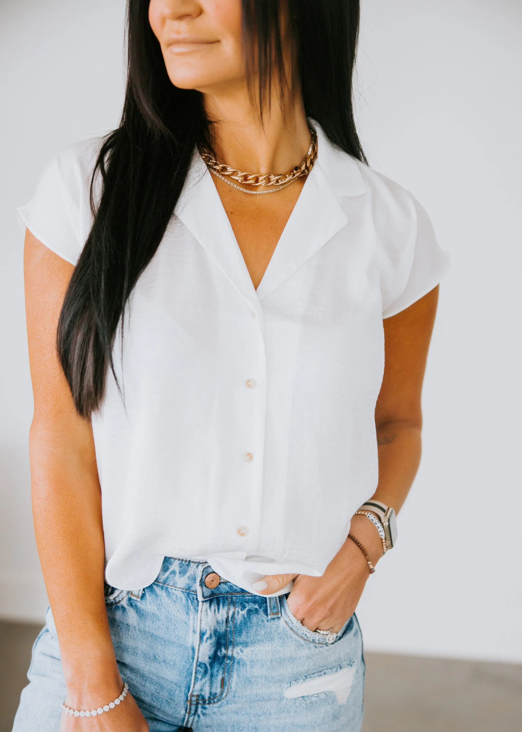 Barrie Button Up Top