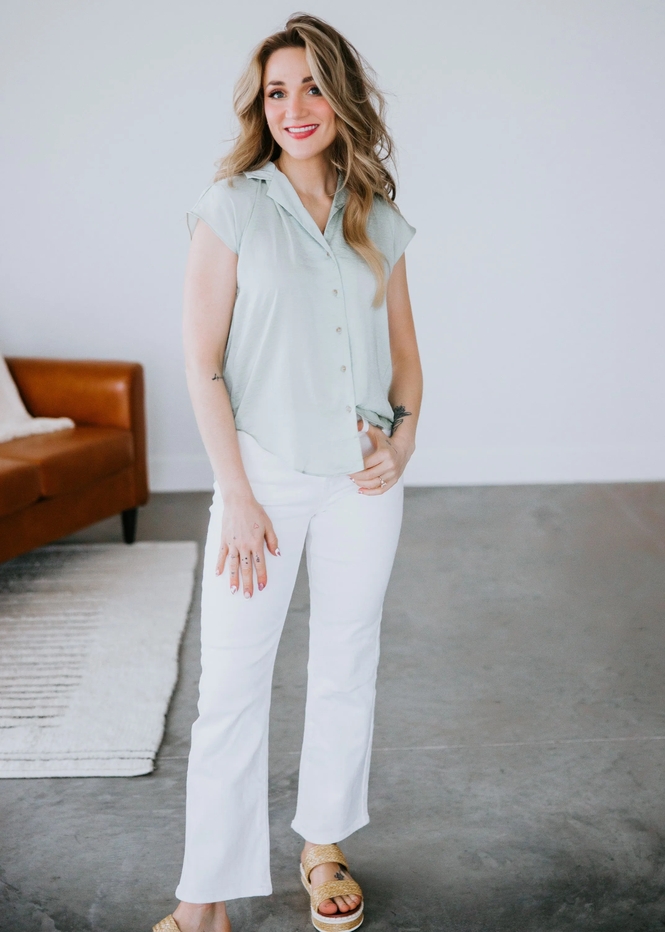 Barrie Button Up Top