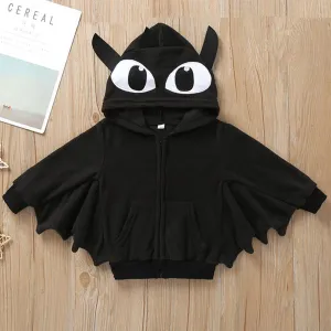 Boys Bat Hallloween 3D Animal Long Sleeve Zipper Jackets