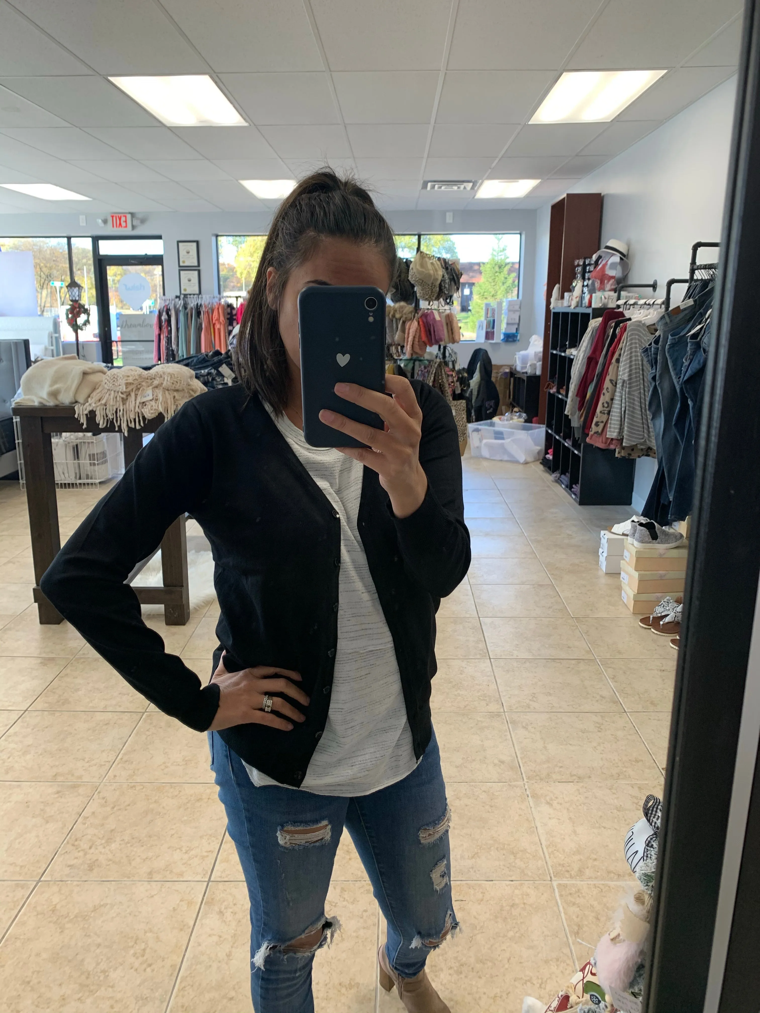 Button up waisted cardigan
