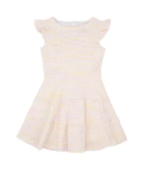 By Debra Girls Sara Pastel Tweed 3 Tier Dress