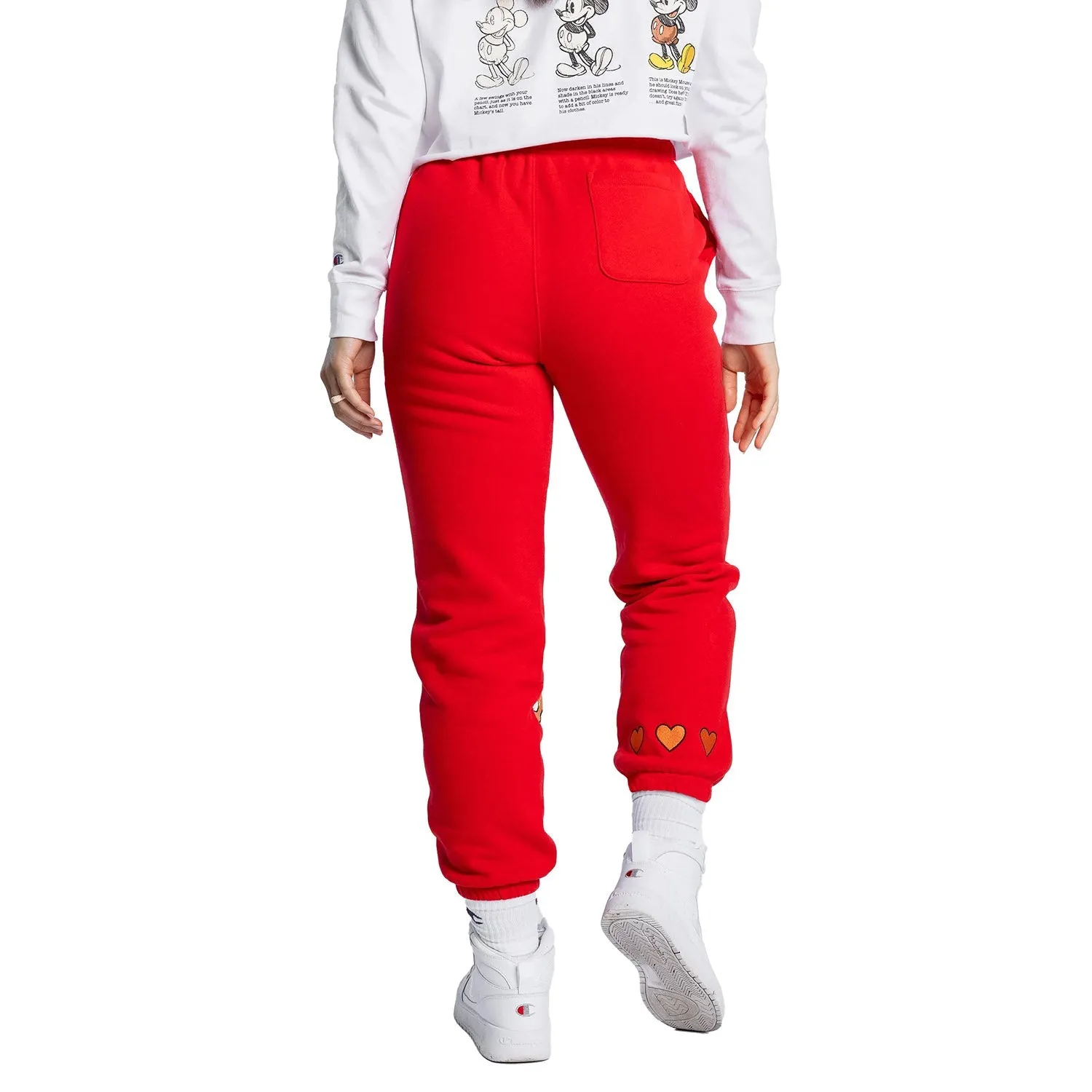 Champion x Disney Mickey & Friends Reverse Weave Women's Sweatpants Scarlet