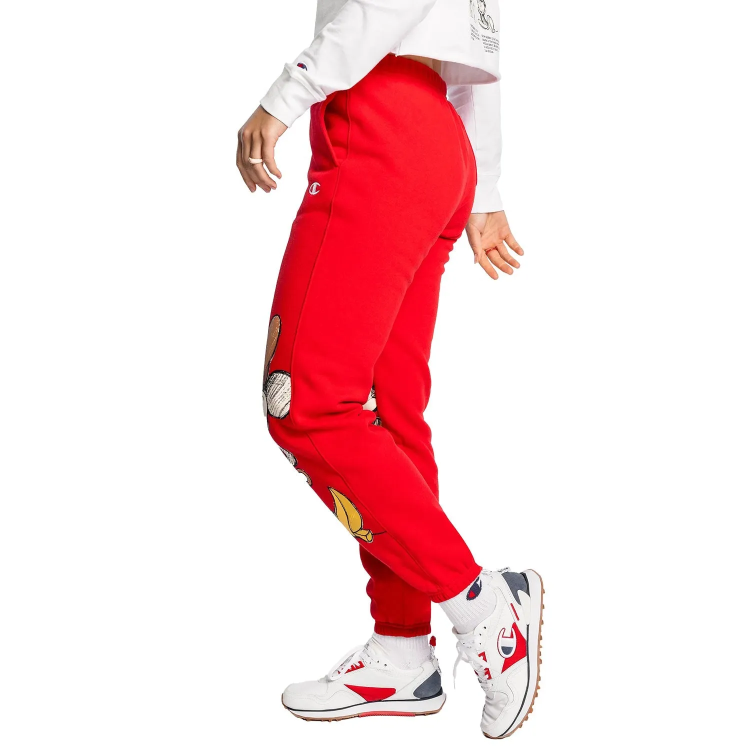Champion x Disney Mickey & Friends Reverse Weave Women's Sweatpants Scarlet