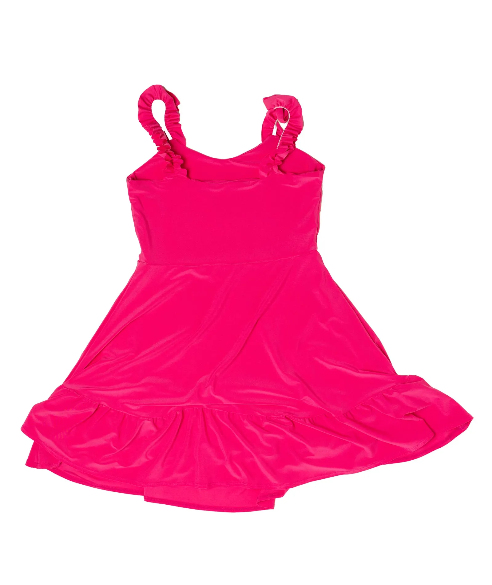 Cheryl Creations Girls Heidi Ruffle Tank Skater Dress