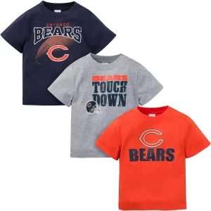 Chicago Bears Boys 3-Pack Short Sleeve Tees