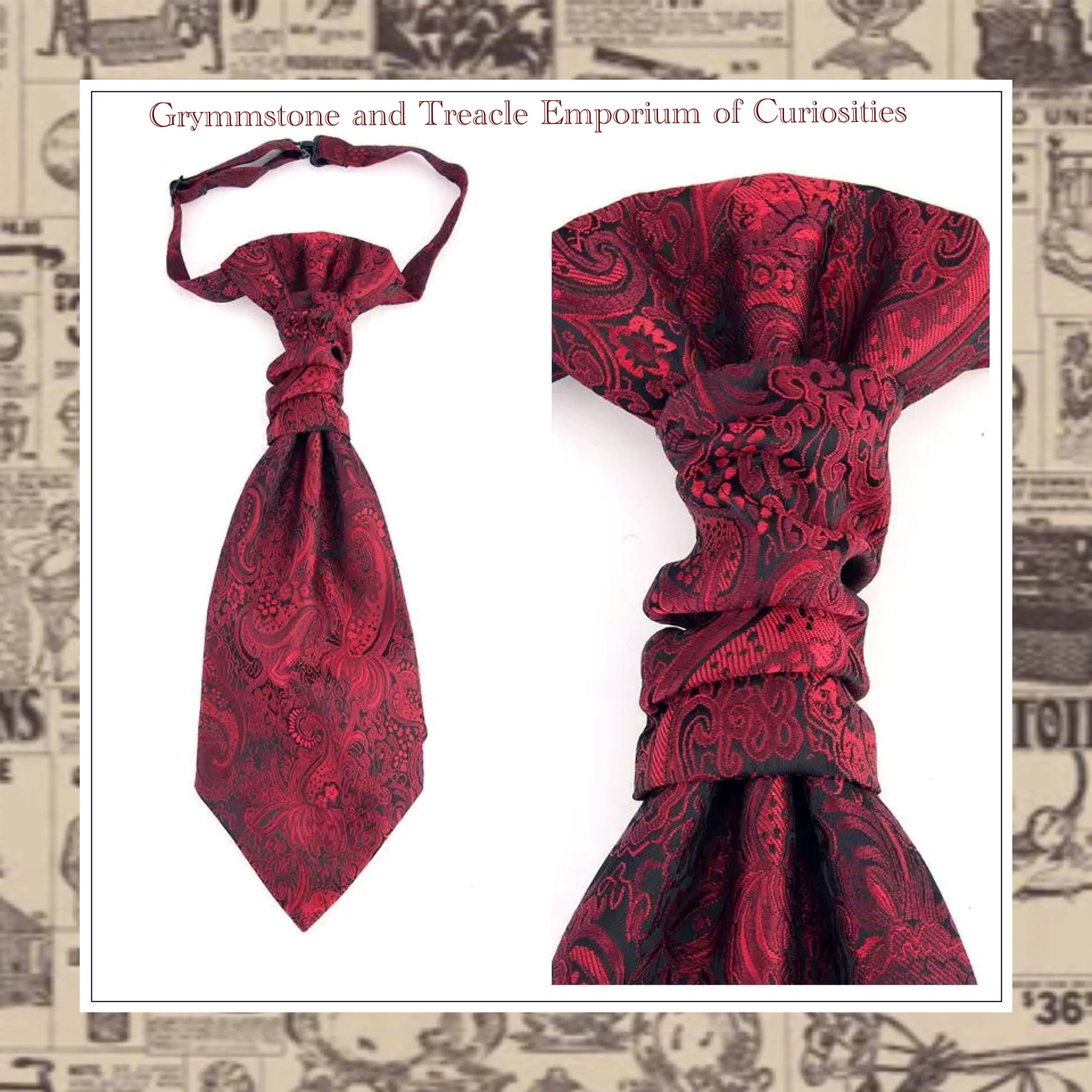 Cravat - Classic Pre-tied Cravat - Paisley