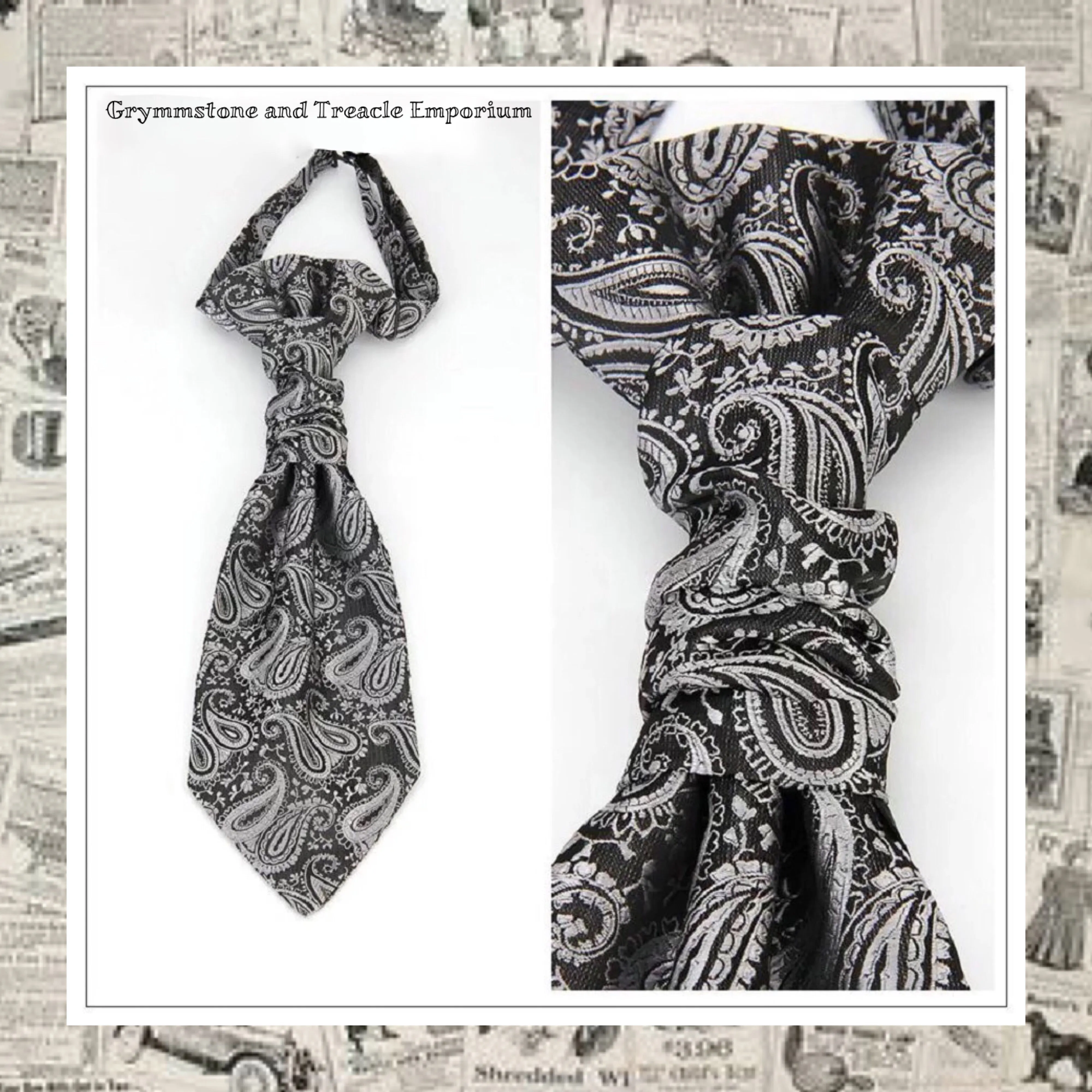 Cravat - Classic Pre-tied Cravat - Paisley