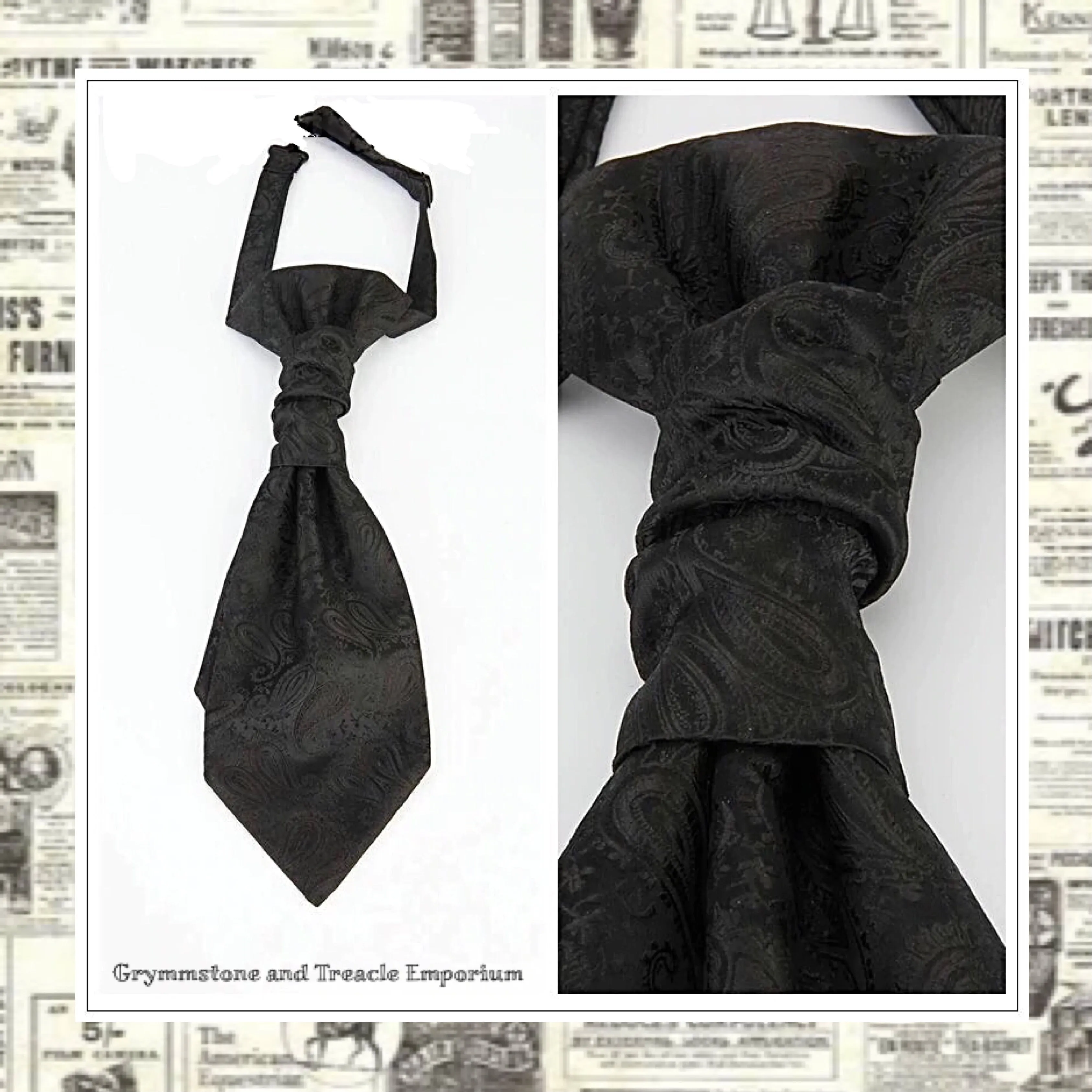Cravat - Classic Pre-tied Cravat - Paisley