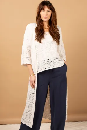 Crochet Long Cardigan