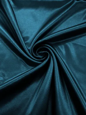 Dark Teal Crepe Back Satin Bridal Fabric Draper/Prom/Wedding/58" Inches Wide Japan Quality