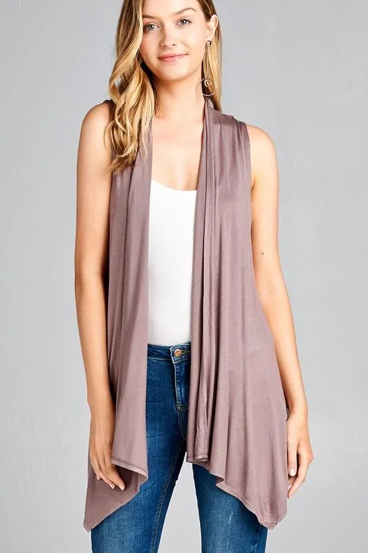 Easy Breezy Sleeveless Open Vest - More Colors!