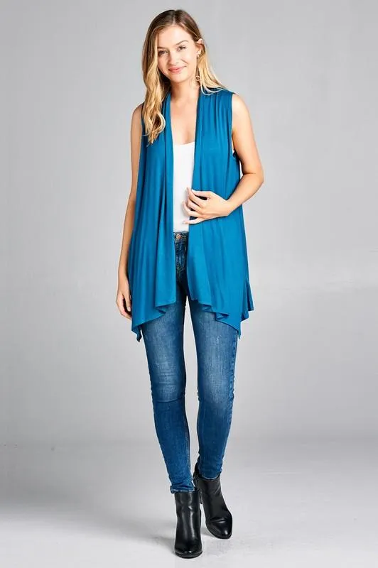Easy Breezy Sleeveless Open Vest - More Colors!