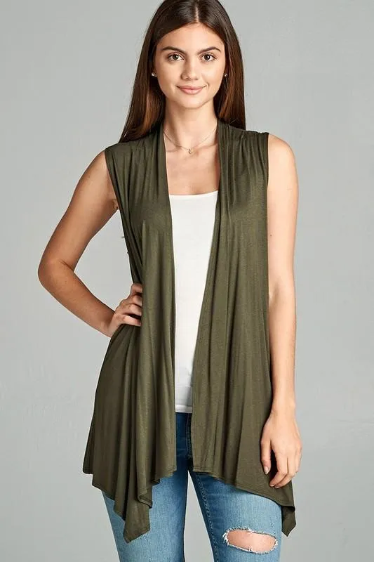 Easy Breezy Sleeveless Open Vest - More Colors!