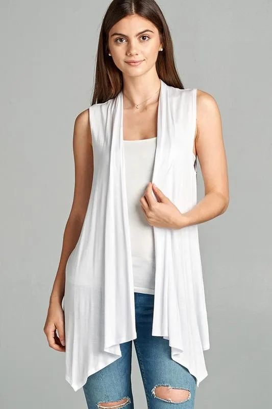 Easy Breezy Sleeveless Open Vest - More Colors!