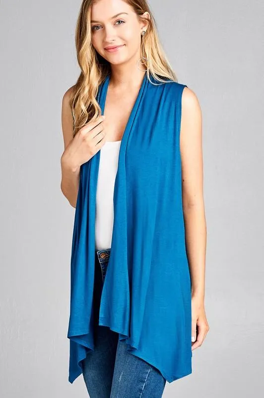 Easy Breezy Sleeveless Open Vest - More Colors!