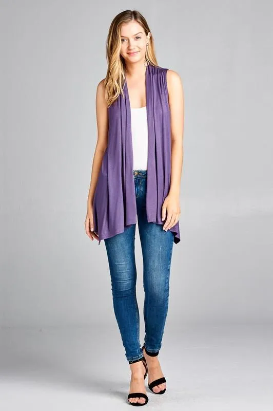Easy Breezy Sleeveless Open Vest - More Colors!