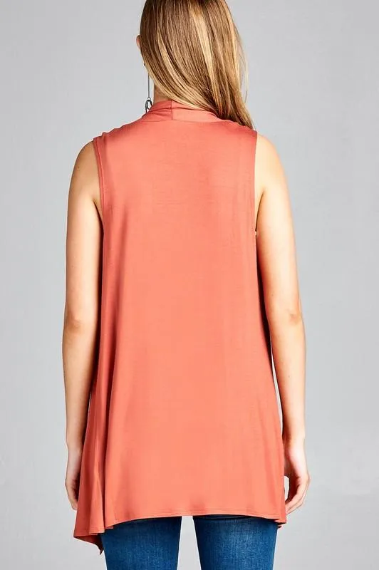 Easy Breezy Sleeveless Open Vest - More Colors!