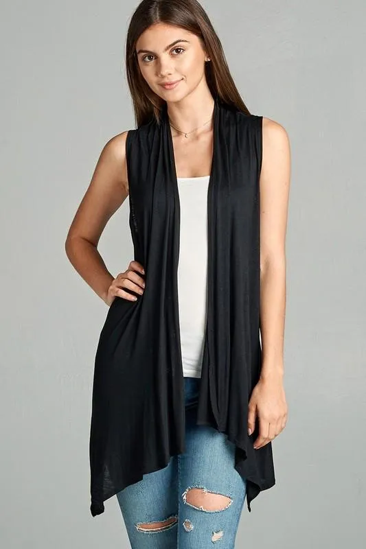 Easy Breezy Sleeveless Open Vest - More Colors!