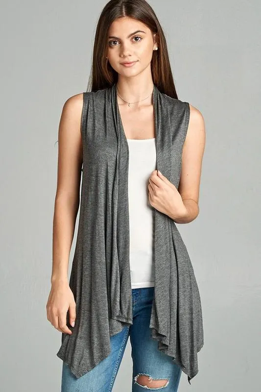 Easy Breezy Sleeveless Open Vest - More Colors!