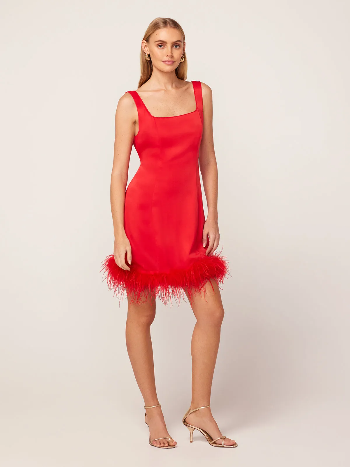 Edina Red Mini Dress