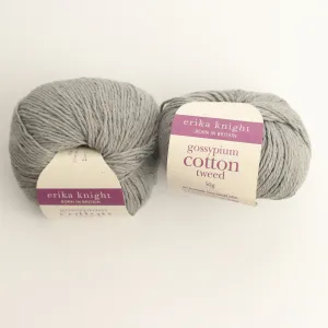 Erika Knight Yarns Gossypium Cotton Tweed | Granit | Cotton Blend Yarn