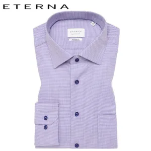 Eterna Lilac Diamond Twill Shirt Purple
