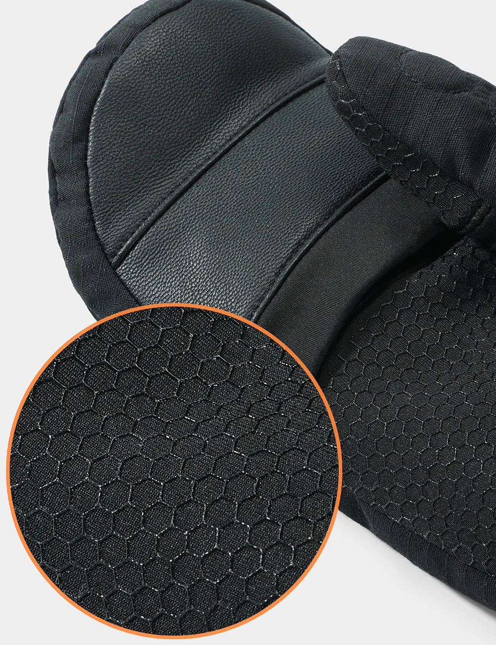 Fargo Unisex Black Heated Flip Top Mittens for Ultimate Warmth and Versatility