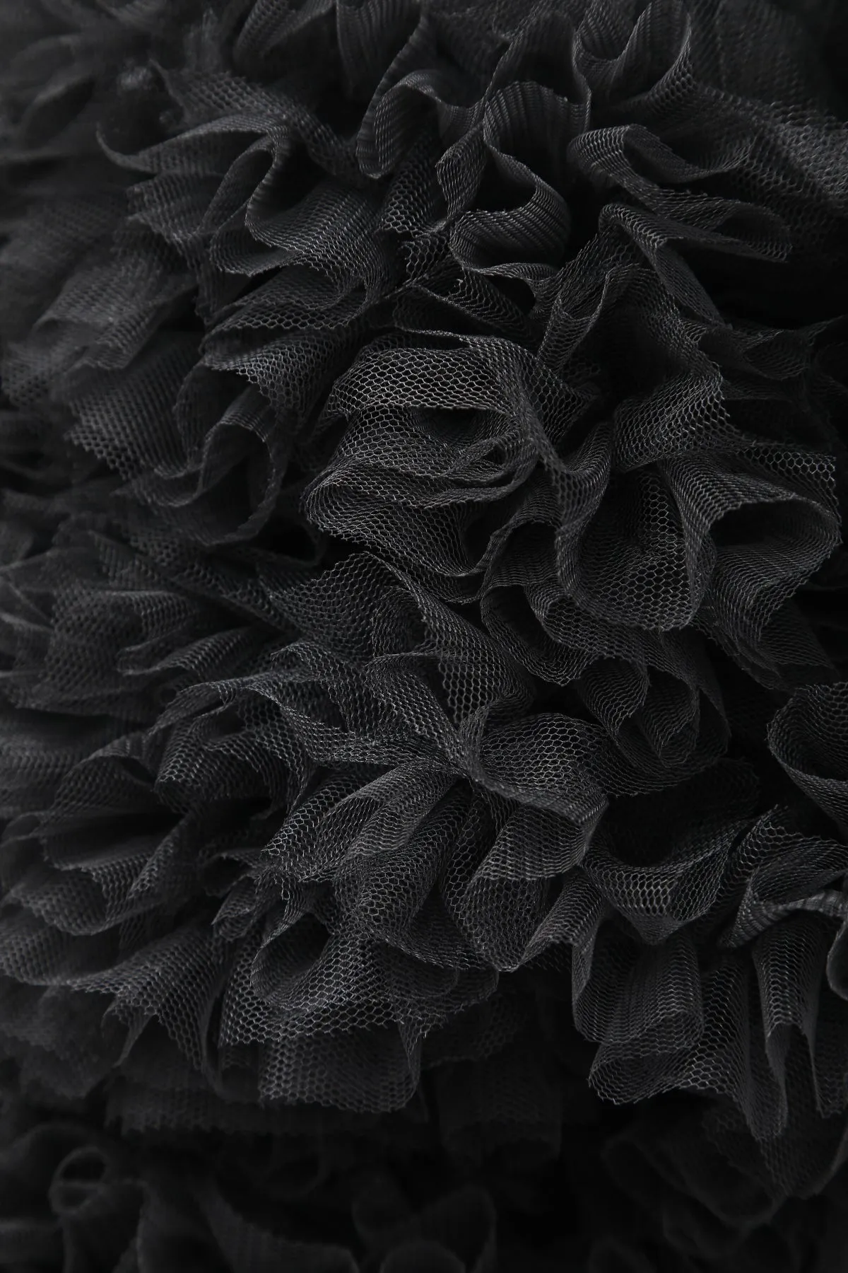 Fluffy Net Petticoat 25.5” In Black
