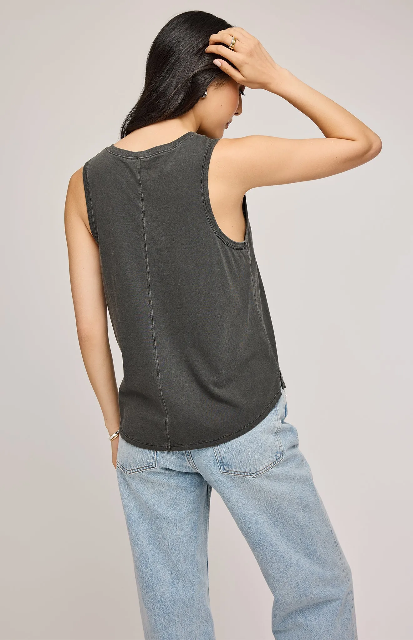 Gisele Tank - Washed Black | Gentle Fawn