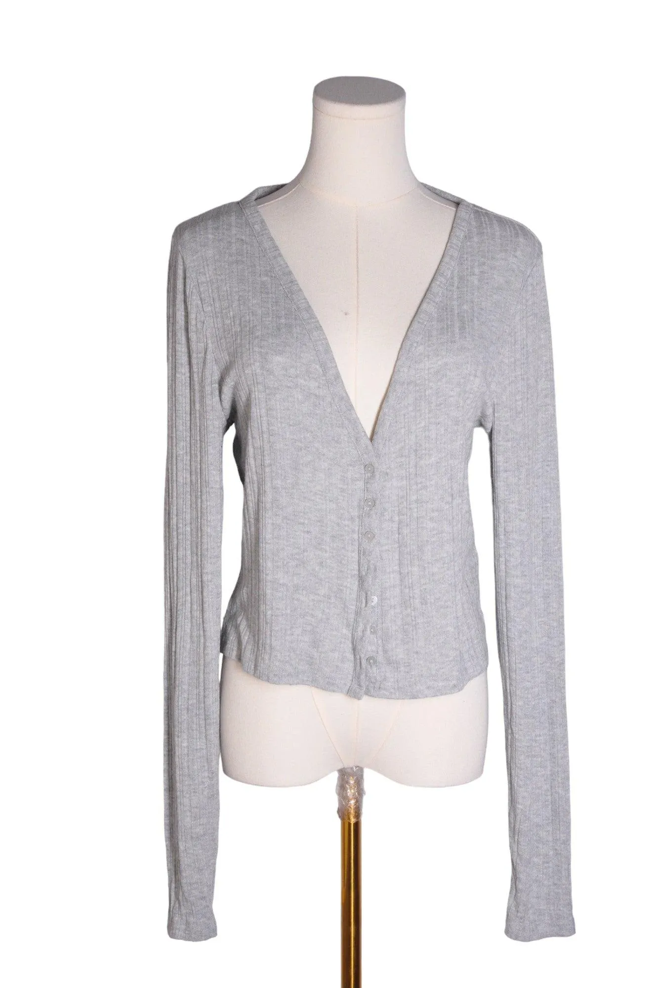 H&M Women Cardigans Regular fit in Gray - L