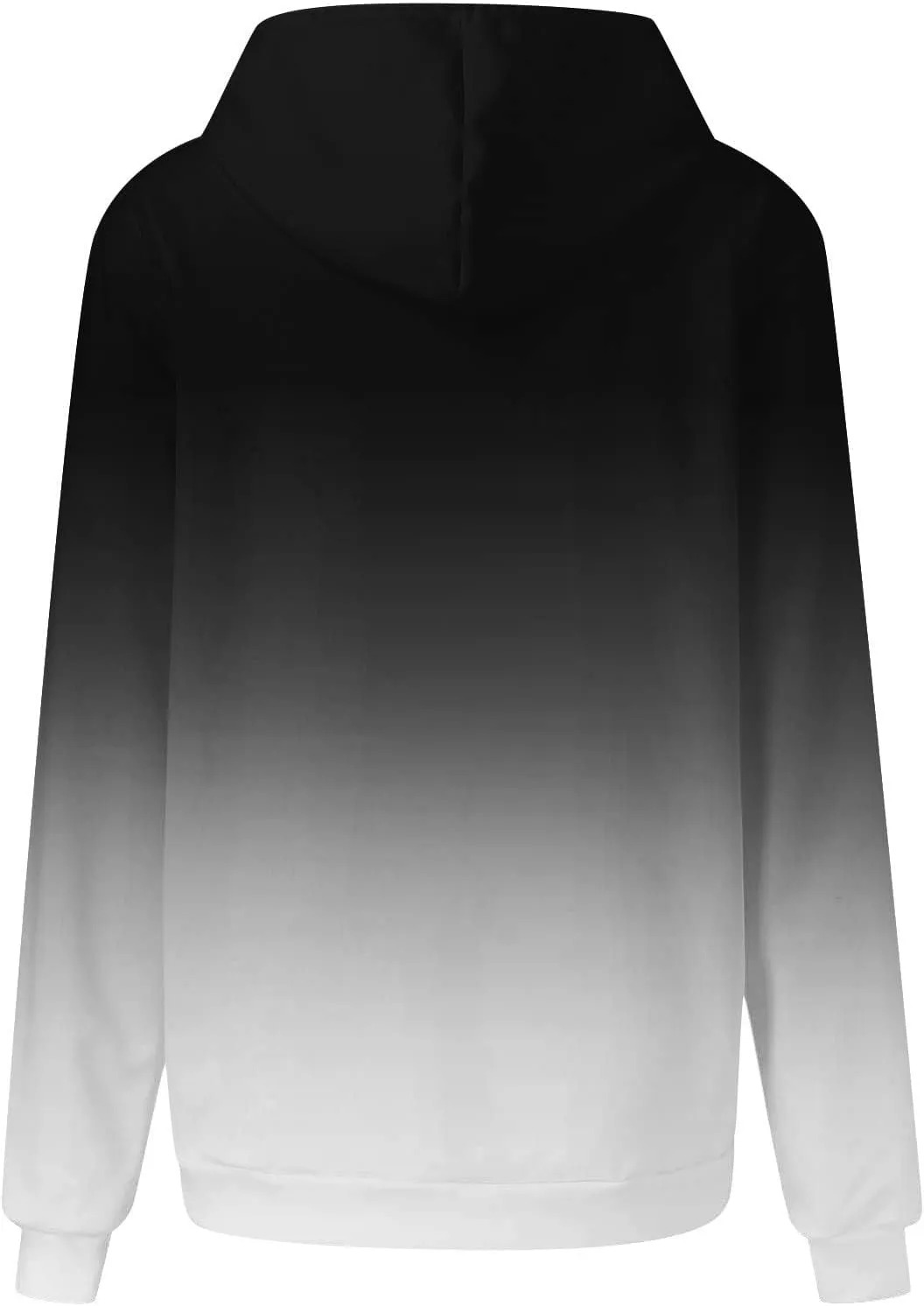 Hoodies for Women 2024 Y2K Gradient Oversized Sweatshirt Trendy Casual Drawstring Hooded Pullover with Pockets