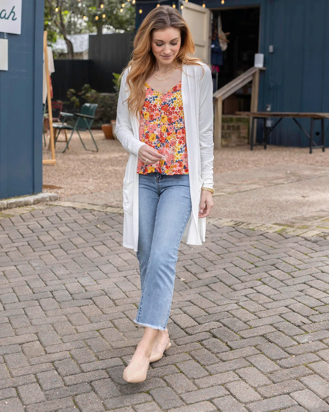 Ivory Casual Day Modal Cardigan