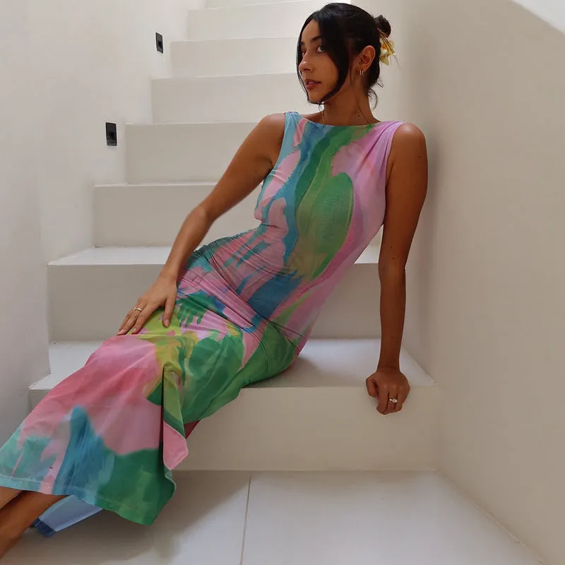 Janet Printed Maxi Dress