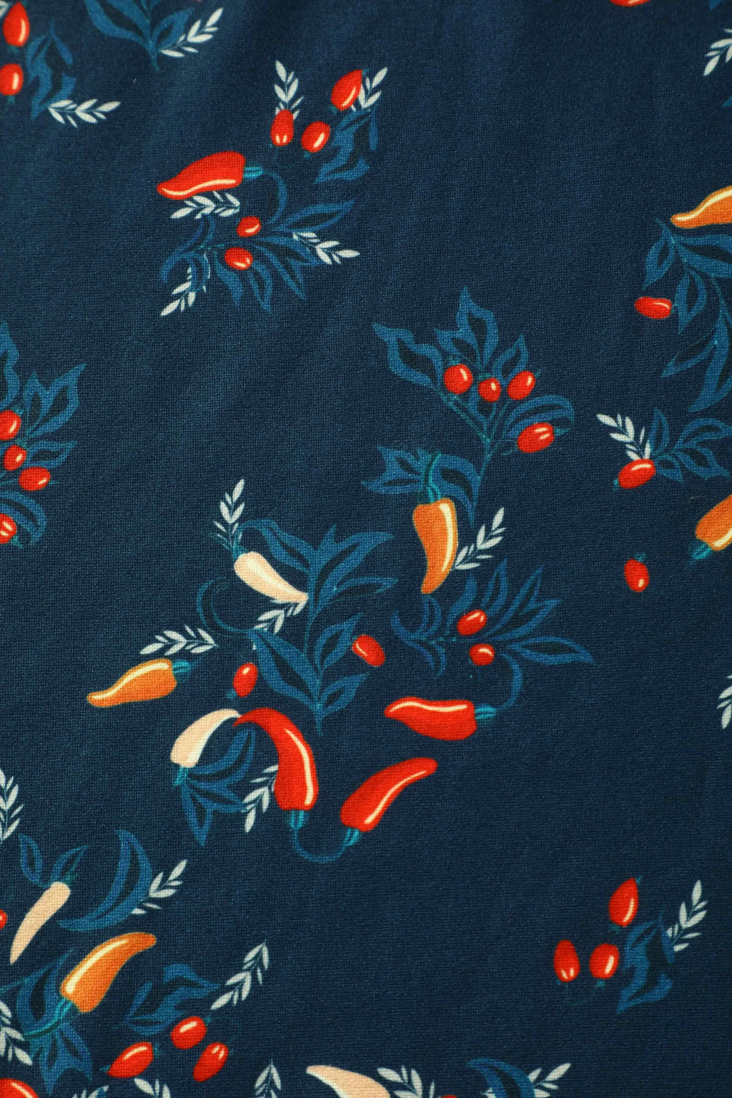 Julia Navy Blue Chili Midi Dress