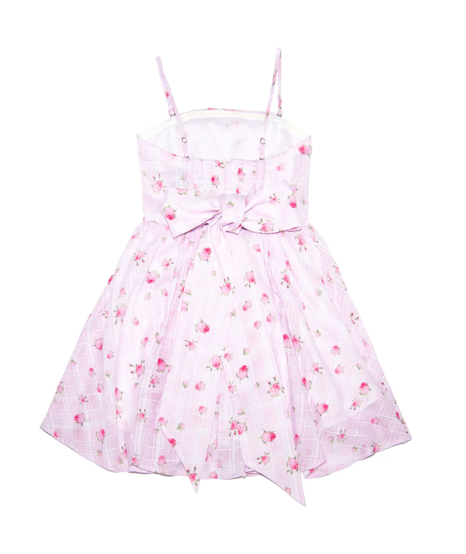 Katie J NYC Girls Pink Rosebud Plaid Francesca Dress