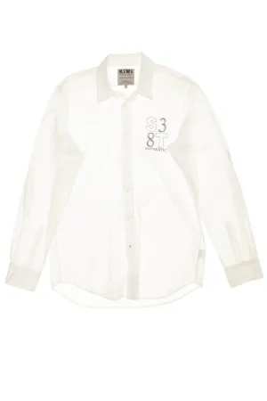KiWi - White Long Sleeve Button Up Blouse - L - $45