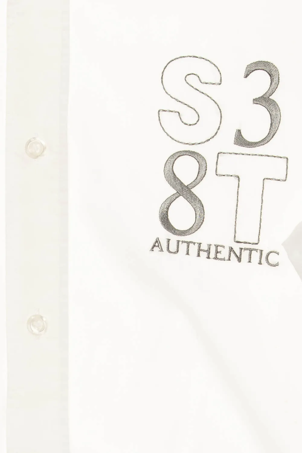 KiWi - White Long Sleeve Button Up Blouse - L - $45