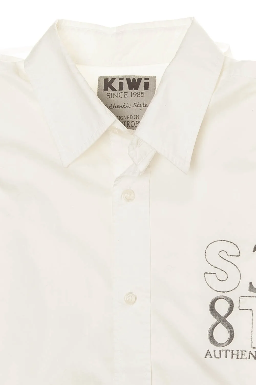 KiWi - White Long Sleeve Button Up Blouse - L - $45