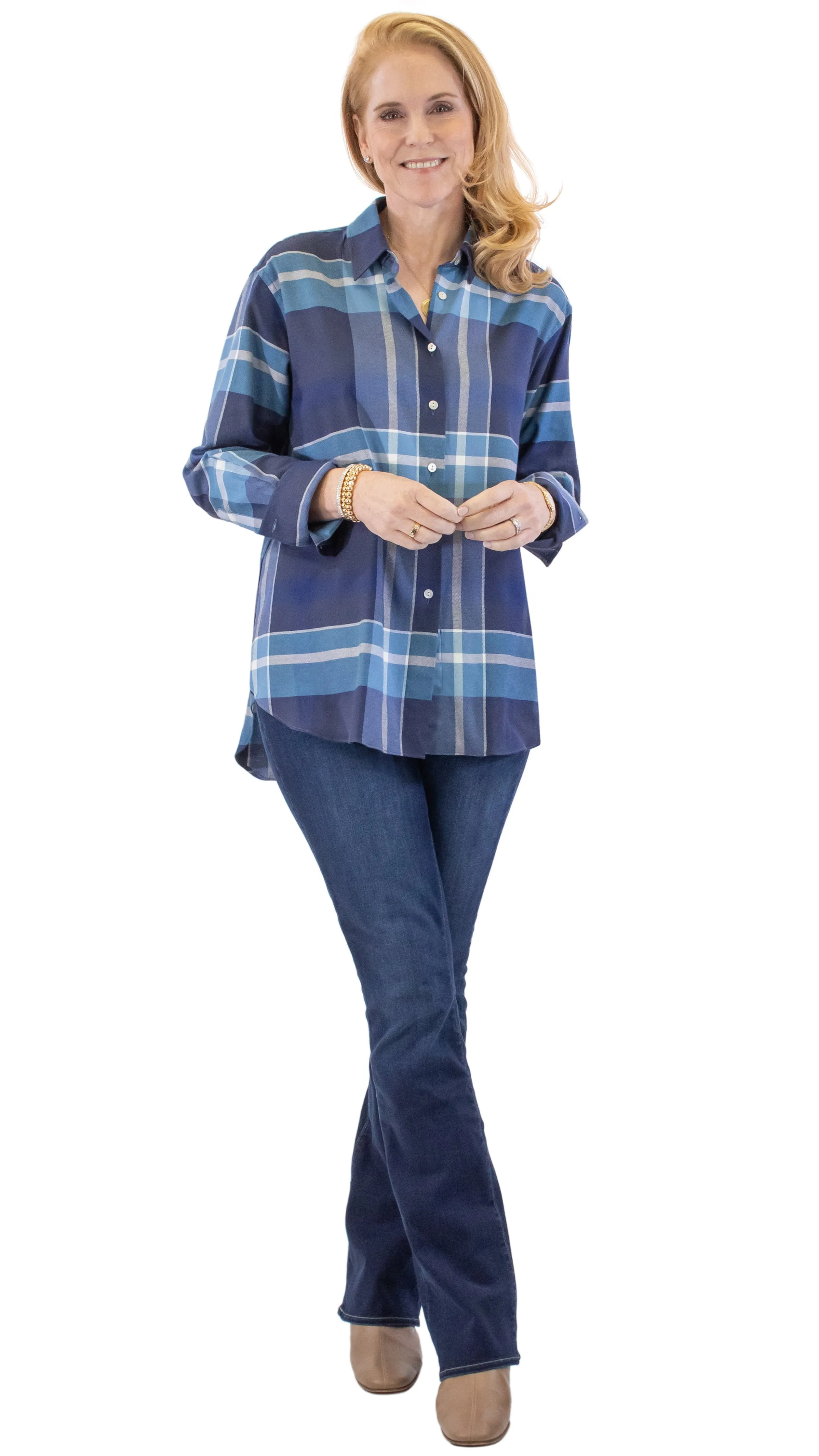 Lizzy Shirt - Denim Check