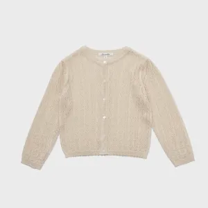 Louisiella Stern Knit Cardigan Light Beige