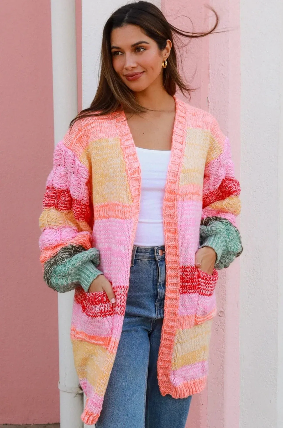 LUCY KNIT CARDIGAN MULTI